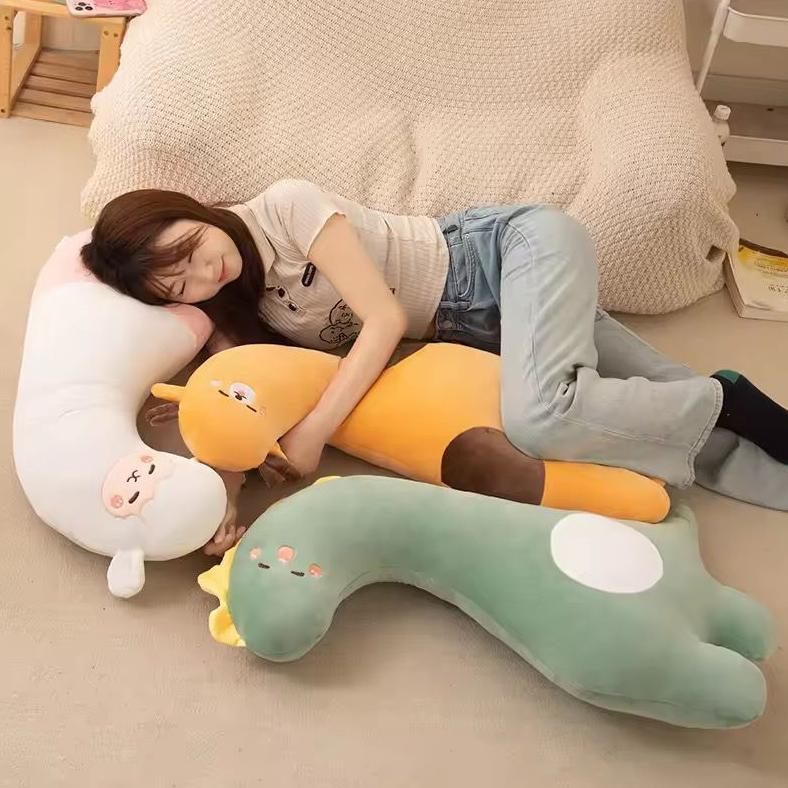 Bantal Guling Karakter Jumbo 55cm | Boneka Alpaca Dino Jerapah | Hadiah Anak