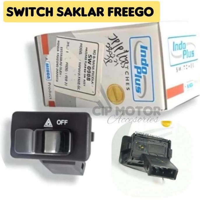 SAKLAR TOMBOL HAZARD FREEGO AEROX NMAX ON OF LAMPU