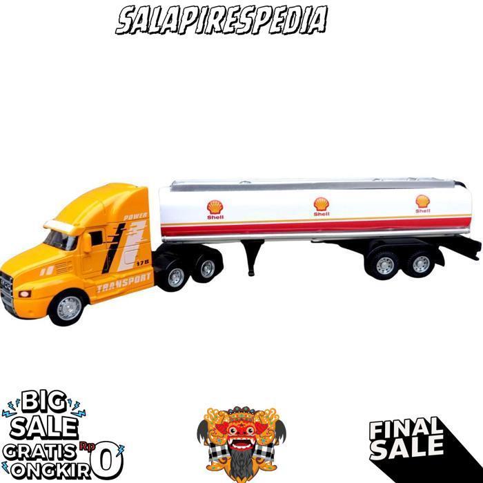 Diecast Truck Tangki Truck Oil Besi Premium Banyak Item