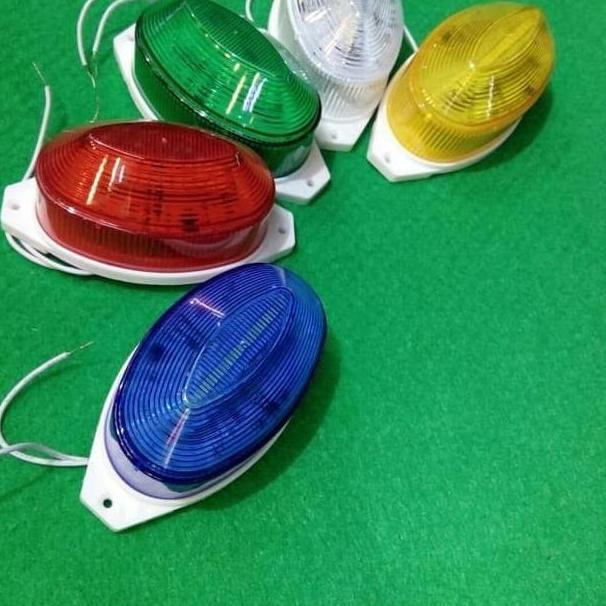 Blitz Tempel Warna Warni Lampu Blitz Strobo Oval/Warning Light 220V