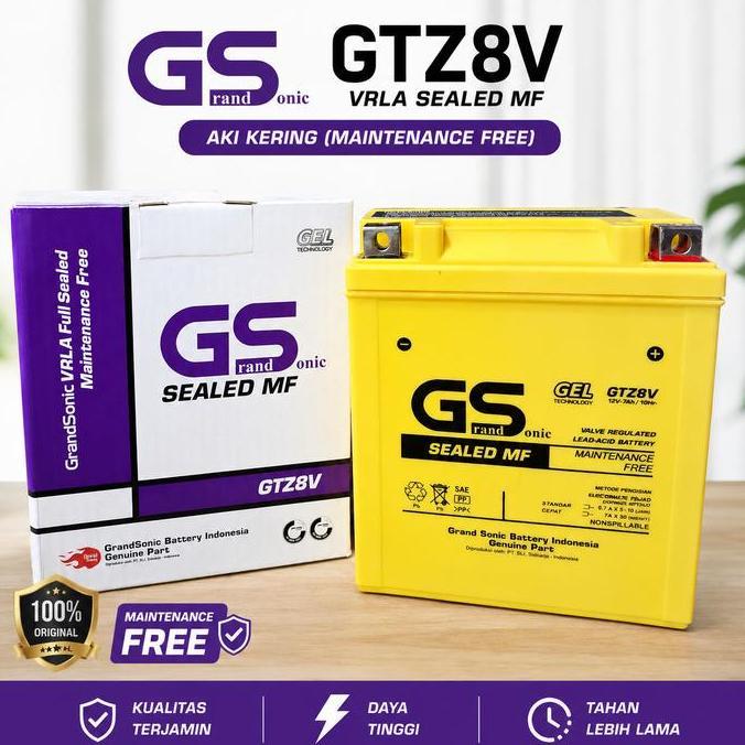 AKI MOTOR SUZUKI AN 250 SERIES, GS 400 SERIES GS GTZ8V / MBTX7U / YTX7L-BS / MTX7L / YTZ8V AKI KERIN
