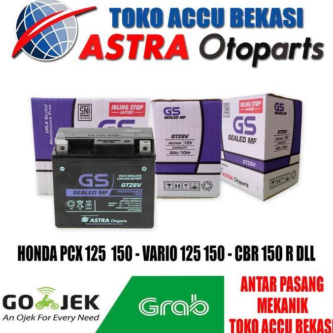 GTZ6V GS ASTRA AKI MOTOR HONDA VARIO 125 - 150 CBR 150 PCX 125 - 150 GS ASTRA PREMIUM