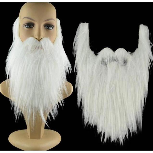Nail- Jenggot Palsu Beard White Kumis Palsu Putih Santa Claus Sinterklas