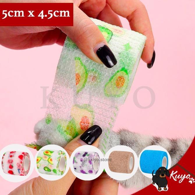Perban Elastis Hewan Anjing Kucing Dog Cat Pet Disposable Aid Bandage Best Quality