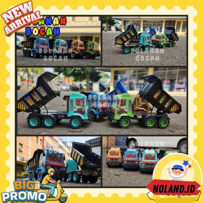 Mainan Truk Tarik Oleng Dump Truck Pasir Suara Tektek Murah Tmd 01