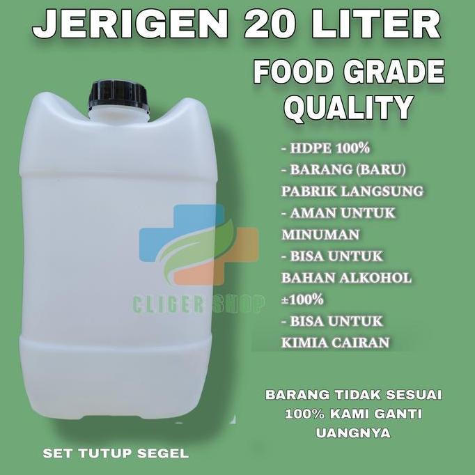 TERBARU - Jerigen 20 liter segel hdpe / jerigen 20 liter segel tebal