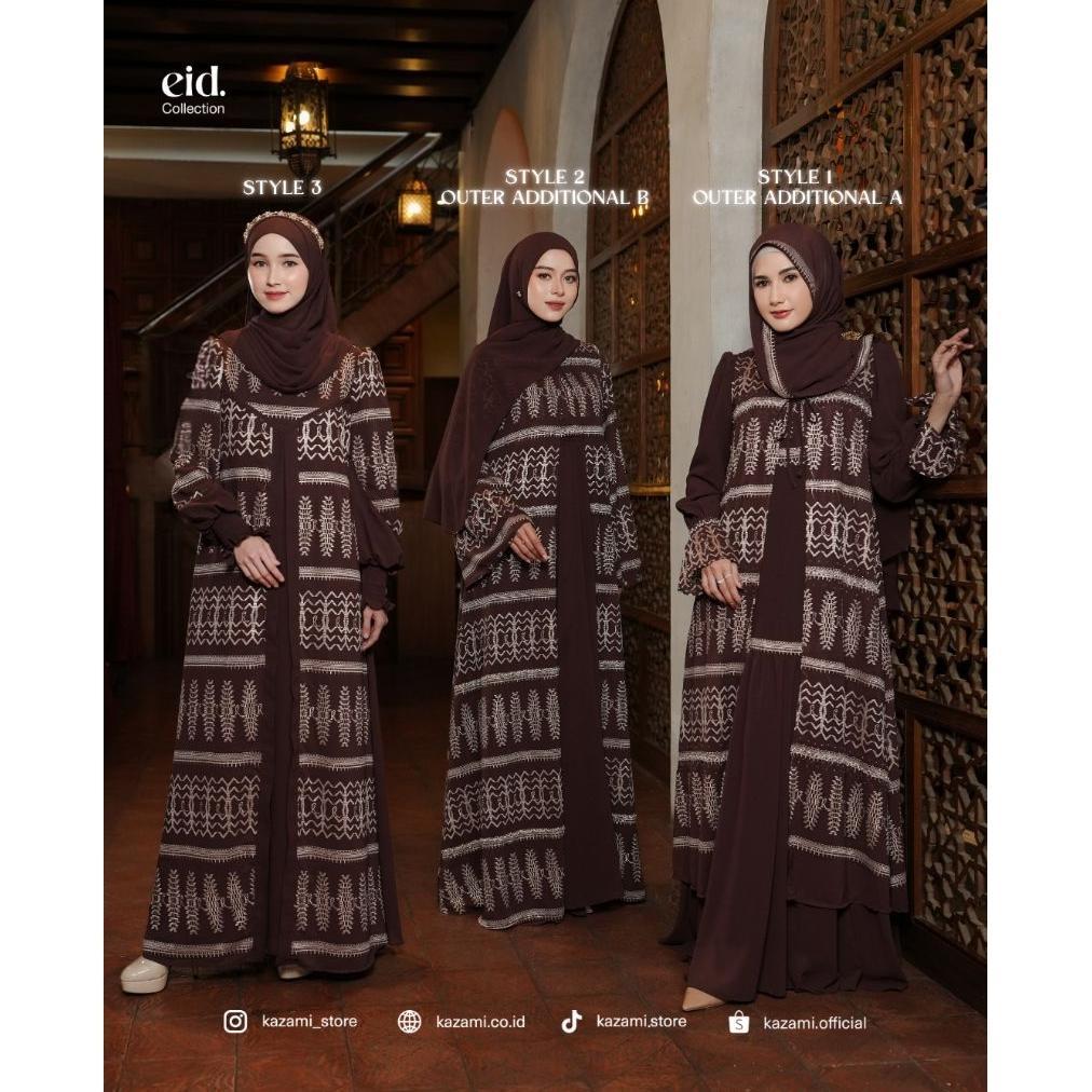 MURAH READY- DRESS RONA TIMUR PREMIUM KAZAMI STORE - SERIES BAJU LEBARAN SARIMBIT 2026 KAZAMI OFFICI