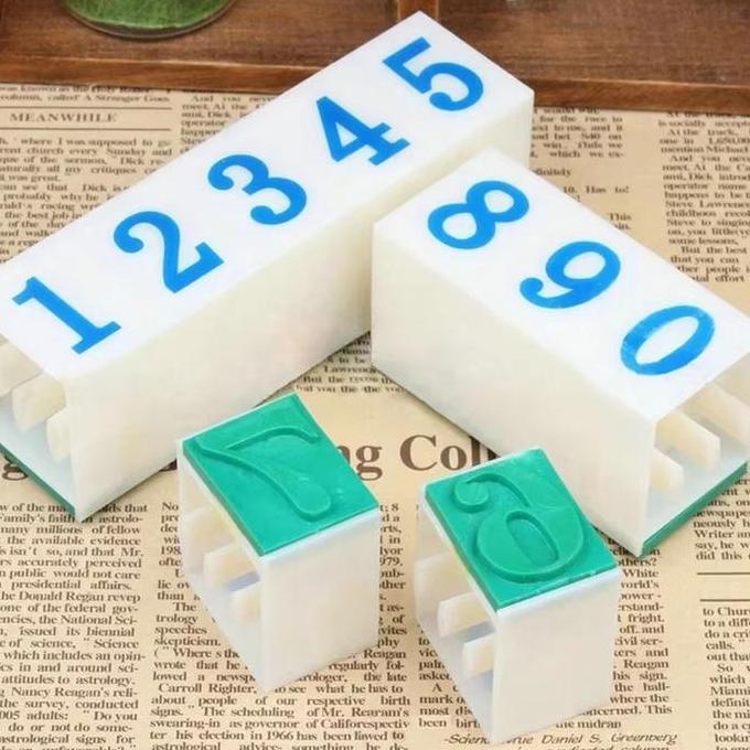 [SAHABAT-MANCING]Wooden Stamp Set stempel alfabet, stempel huruf angka, stempel kayu DIY 4 jenis, 40