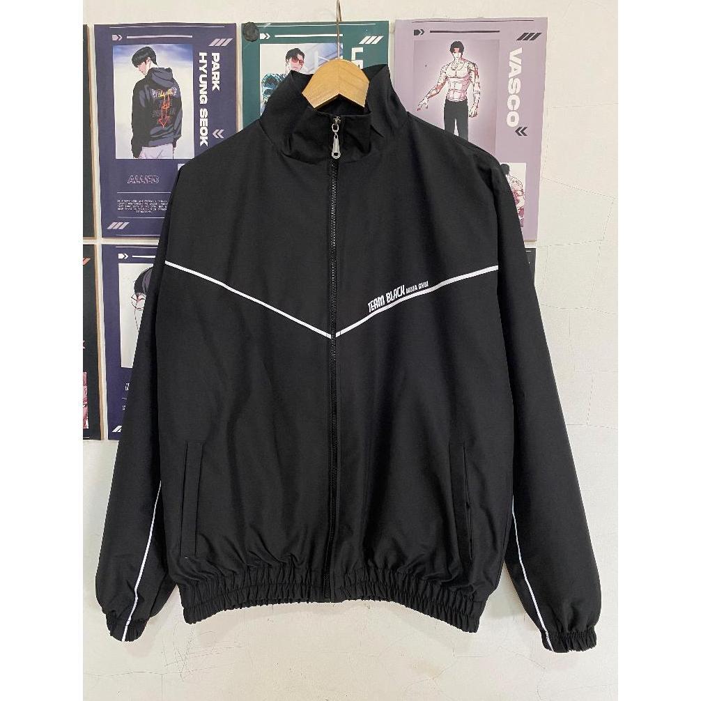 HOT JAKET JAEKYUNG TEAM BLACK JINX / TRACKSUIT TEAM BLACK GYM MANHWA JINX