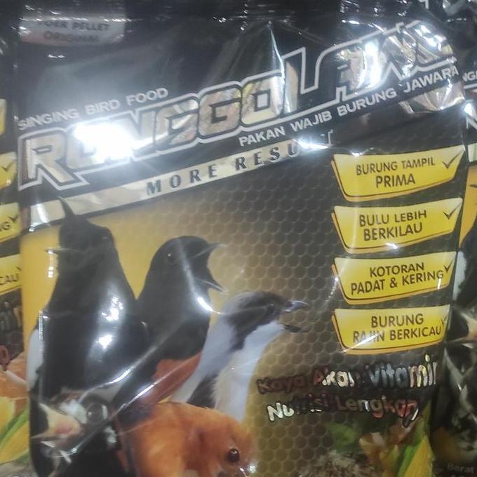 Voer Ronggolawe Coklat Pakan Burung Murai Kacer Jalak Anis Pentet Dll