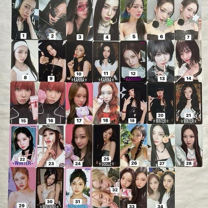 Ready Official Photocard AESPA Karina Giselle Winter Ningning POB Withmuu sg26 beat drama intro