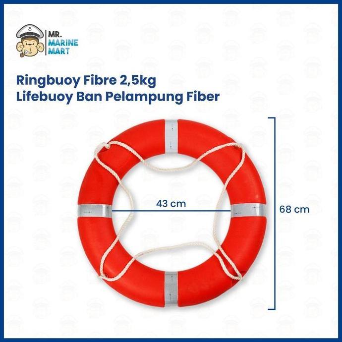 Ringbuoy Fiber Lifebuoy Ban Pelampung Kapal Fiber