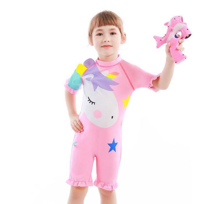 Baju Renang Unicorn Swimsuit Jumpsuit Anak Bayi Cewek Import swimwear swimsuit wetsuit kuda terbang