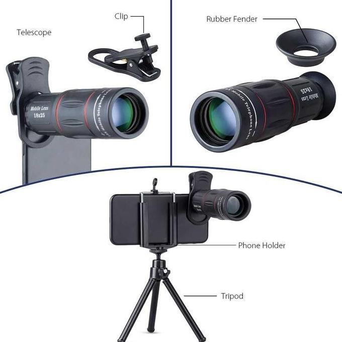 lensa Telephoto apexel 18X25 18X Zoom lensa apexel apexel28x25