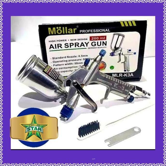SPRAY GUN K3 MOLLAR ALAT SEMPROT CAT TABUNG ATAS MDL MEIJI K3A TEKIRO RESTOCK