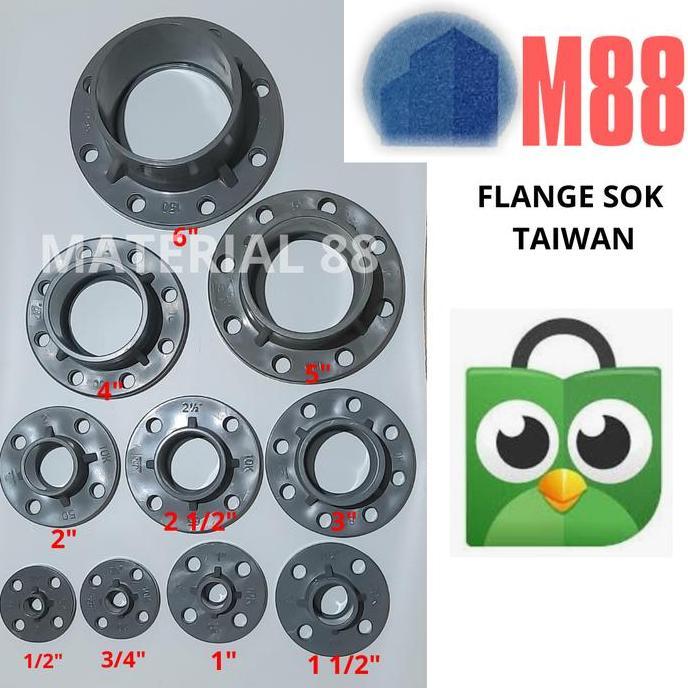 Flange Sok PVC 2 inch Taiwan