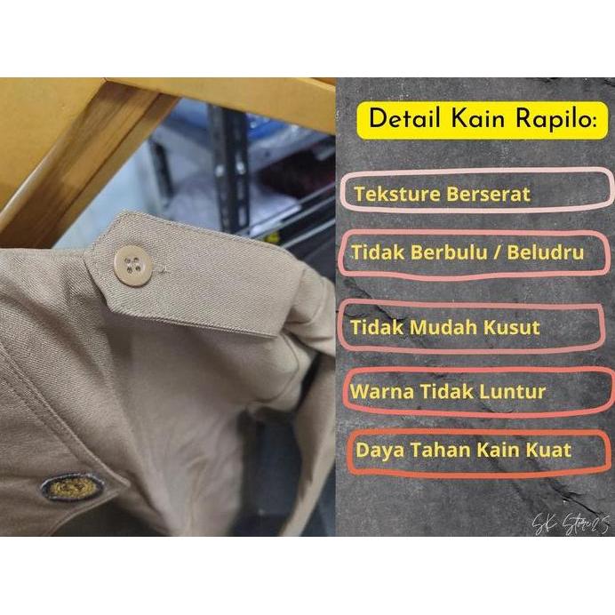 Baju Pramuka  Wanita Pembina / Guru /  Dewasa Perempuan Kain Rapilo Laricci Seragam Blazer Panjang
