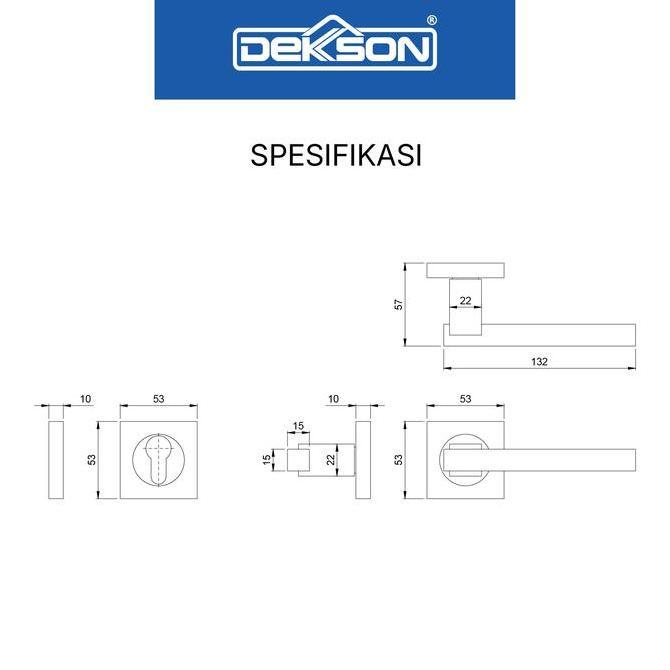 DEKKSON Lever Handle Rose Gagang Pintu LHR 5218