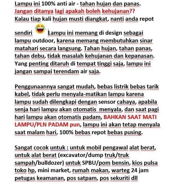 salarystore- Lampu Warning Strobo Magnet tempel solar power cell tenaga surya matahari SPBU Truk ala