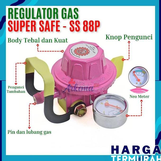REGULATOR SUPER SAFE SS88P METER / LEGULATOR SUPERSAFE SS-88P DOUBLE LOCK / PENGAMAN GARANSI 1TAHUN 