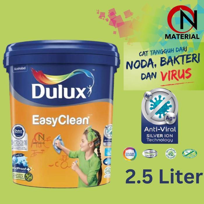 CAT DULUX EASY CLEAN 2.5L / WHITE 1501 / PUTIH