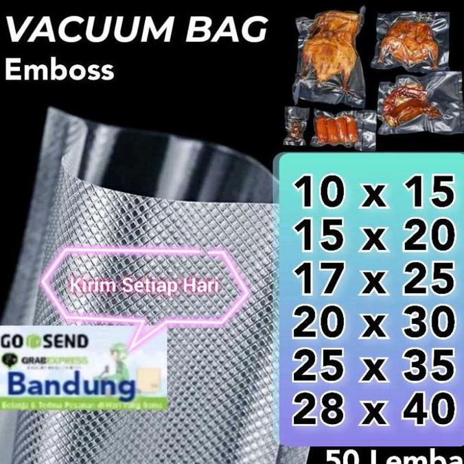 Bebasaja- Plastik Vacuum Emboss Plastik Vacuum Sealer 50Pcs