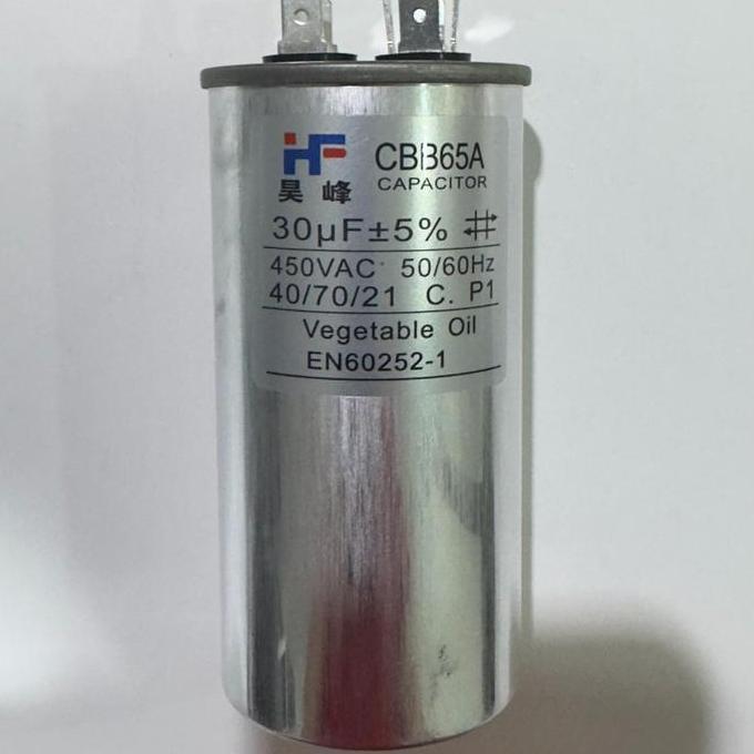 CBB65 30UF KAPASITOR CBB65 CBB65A AC KULKAS GENSET CAPASITOR BULAT SOCKET PIN KOMPRESOR ALUMINIUM 30