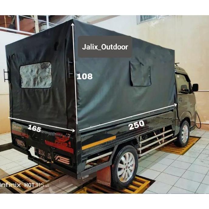 Terpal krodong pickup Grandmax,,L300,,Cary tayo,,futura,,terpal kain CV tentara tutup mobil bak rang