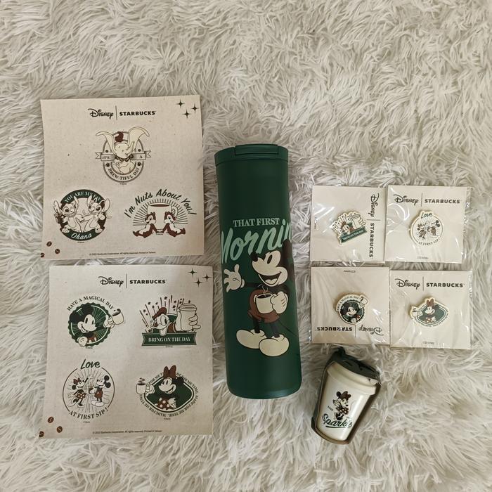 Tumbler Starbucks Disney Mickey SS Pin Ornament Sticker Disney Mickey