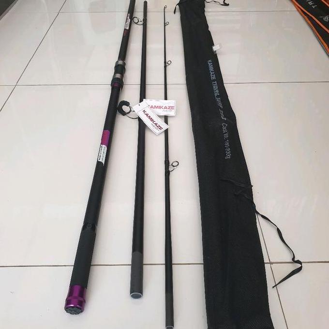 JORAN KAMIKAZE TIDAL SURF 390 420Joran Pancing Laut Sambung 3 rockfishing surffishing High Carbon Ku