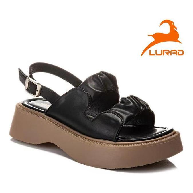 LURAD Sandal Wedges Wanita Model Kasual Fashionable Lebaran Sandal Cewek HangOut Chic Sandal Wanita 