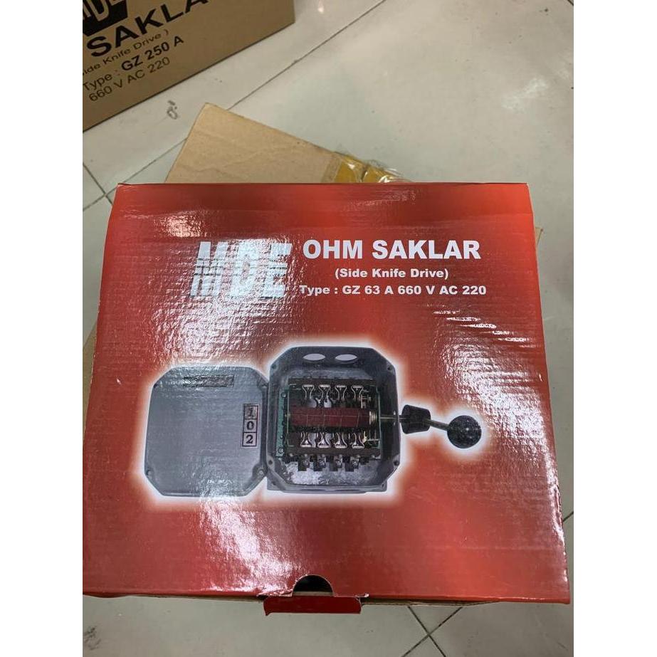 delibemart- COS OHM SAKLAR MDE 63 Ampere 63A Side Knife Drive Model Pisau Diskon