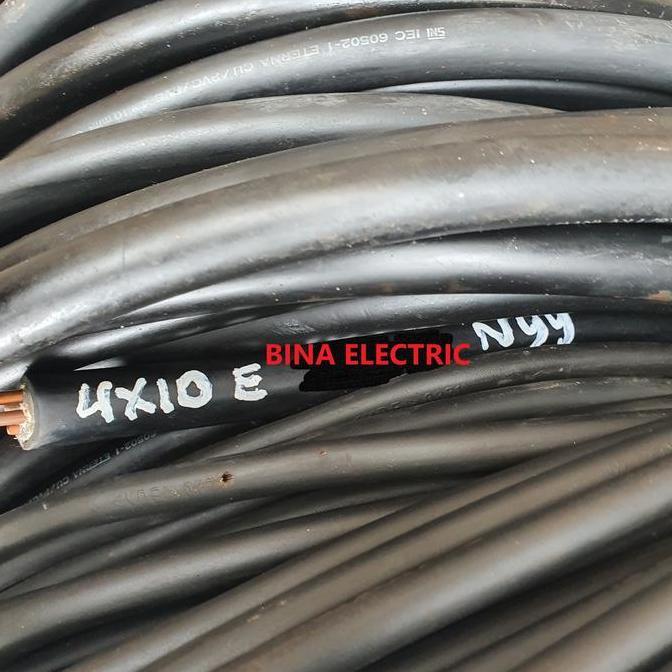 delibemart- Kabel Listrik NYY 4x10 4 x 10 4x10mm 4 x 10 mm Eterna Meteran Eceran Diskon