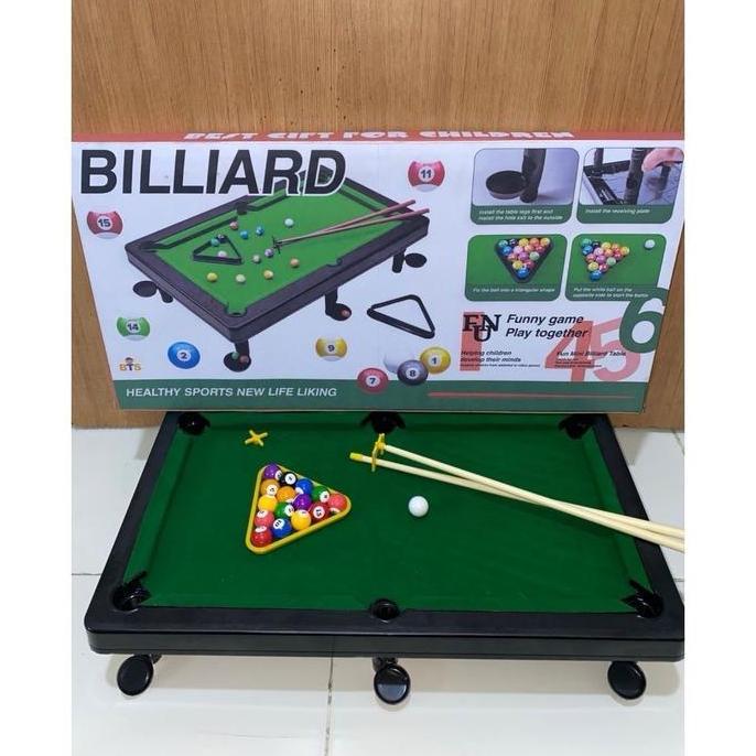 MAINAN BILLIARD ANGKA SET / MEJA BILLIARD MINI PORTABLE / MAINAN ANAK [NEW] Toys