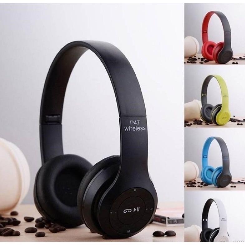 big promo headphone hansdfree p47 headset bando bluetooth super bass