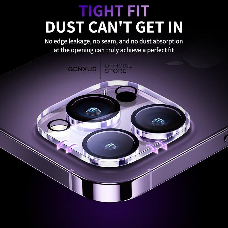 promo terbaru genxus camera lens clear protector  for iphone 11-17 series pelindung kamera easy insy