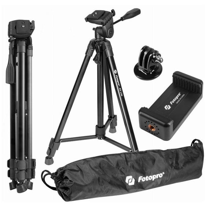Fotopro X2 Lite Aluminium Tripod Kamera Smartphone Action Cam Tripod HP Garansi Resmi