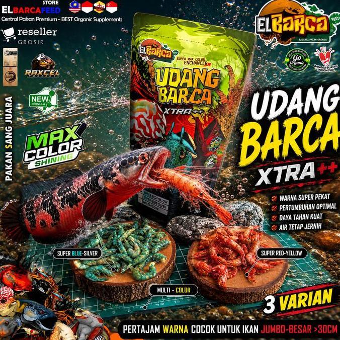 Afterday- Udang Xtra Red Blue Multi Color Booster Pertajam Rna Ikan 0 Cm Up Jumboan Channa Arna Osca