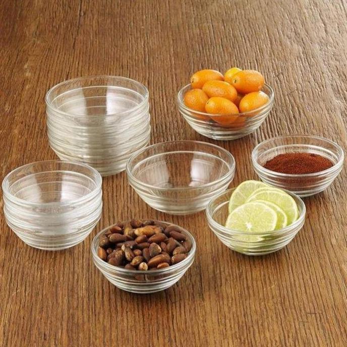 Nyam- Mangkok Mini/ Mangkok Bumbu/ Mangkok Kaca/ Mangkok Kecil Isi 6 Pcs