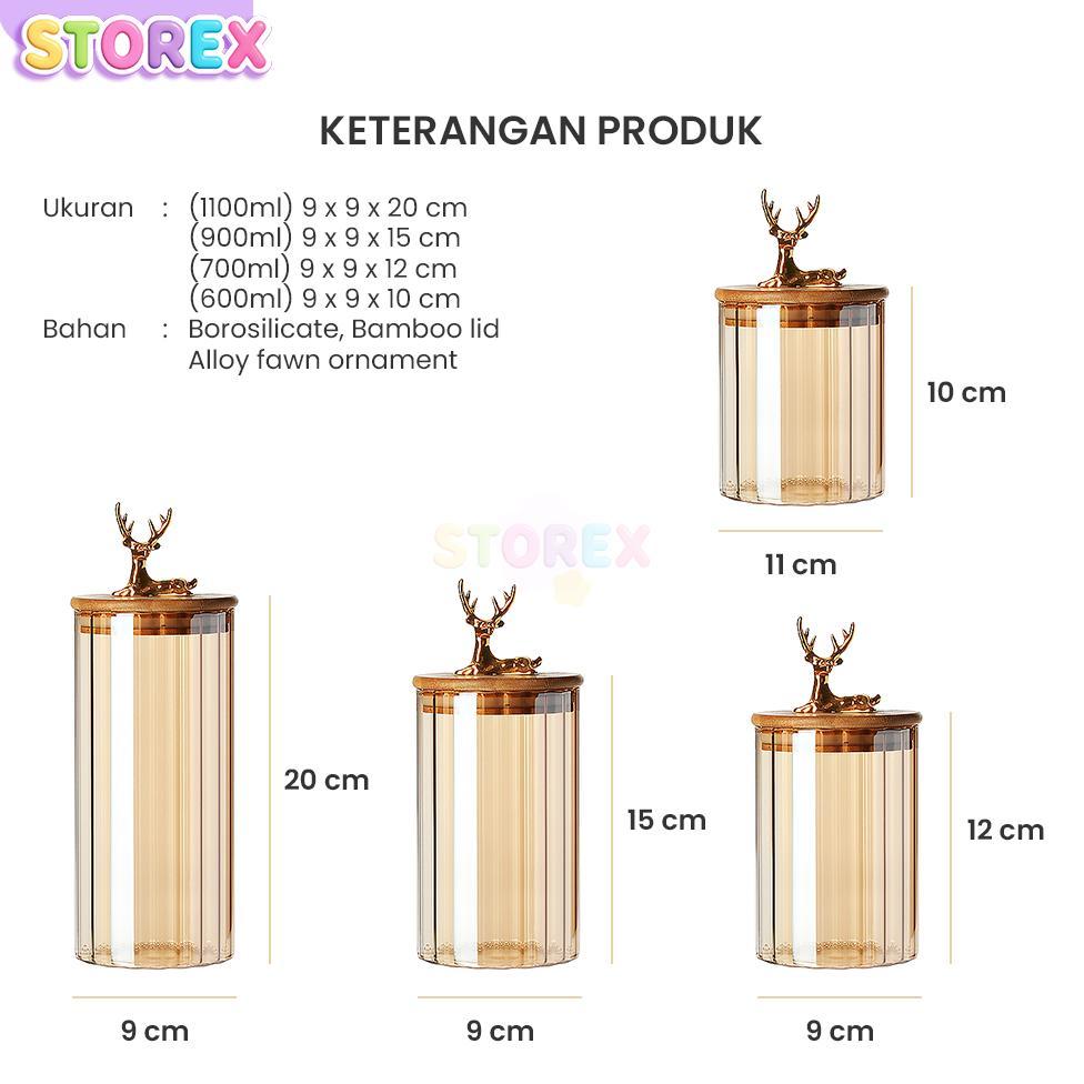 NEW STOREX TOPLES KUE TOPLES KACA 1 SET KEDAP UDARA ISI 4 PCS ORNAMEN RUSA GOLD SERBAGUNA TOPLES LEB