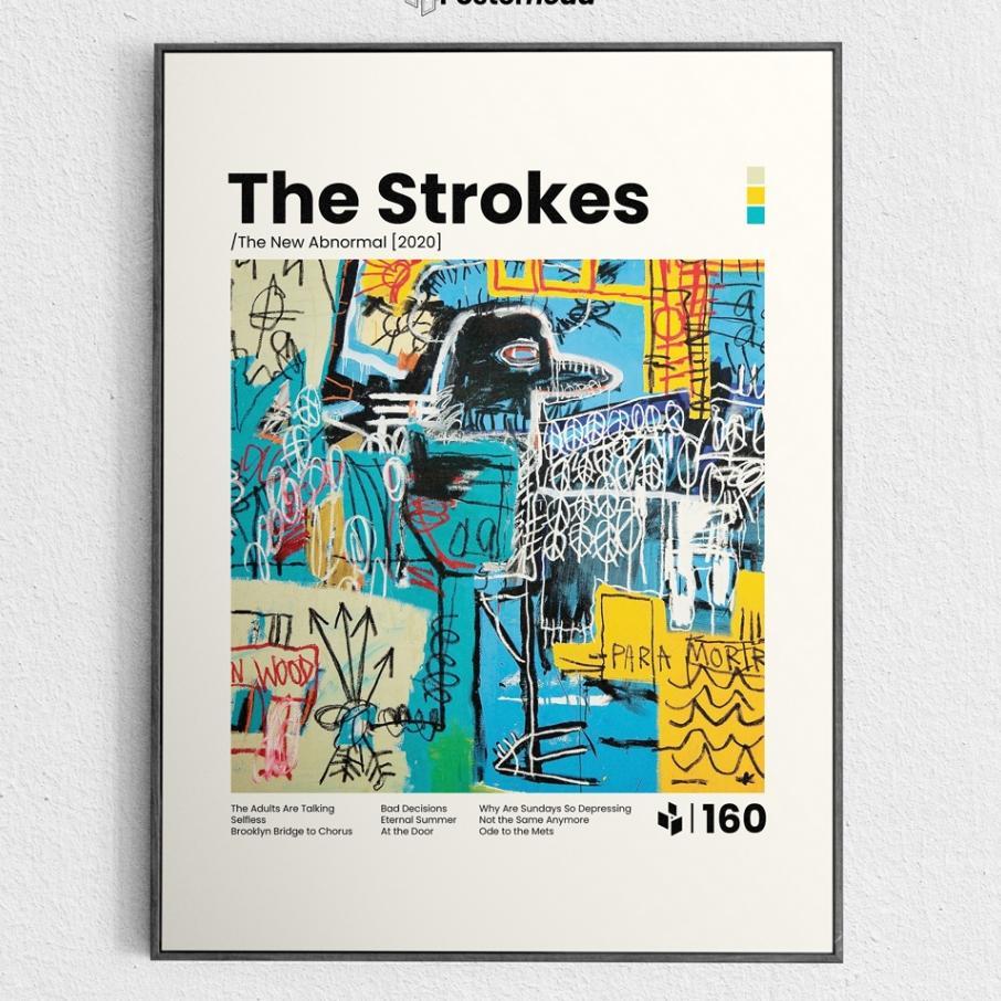 Poster The Strokes - The New Abnormal - Frameblock Hiasan Dinding - Posterhead