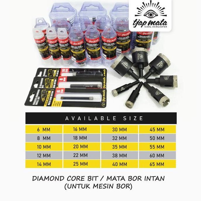 TJAP MATA / CAP MATA  Mata Bor Granit/Marmer/Keramik (Mesin Bor) 25 MM (TERBAIK) (TERBARU) (TERMURAH