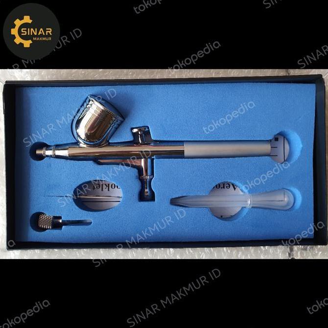 verazoo- AIR BRUSH SPRAY KIT GUN AIRBRUSH 0.2MM - 0.3MM ALAT LUKIS ART PAINTING Diskon