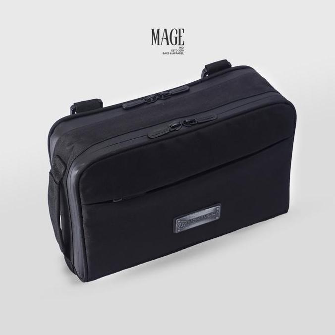 MAGE Eclipse Men Anti Bara | Hand Bag dan Tas Selempang Pria Multifungsi | Bahan Filament Anti Bara