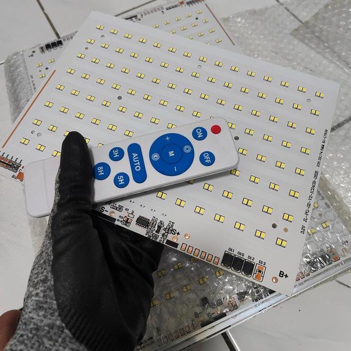 PCB Led Solar Panel + Remote SMD Input 3.7v 4.2v lithium 18650 DIY