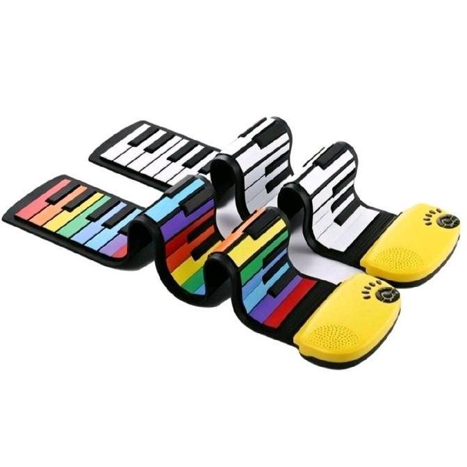 Mainan Piano Listrik Gulung Portable Anak &  Dewasa - Smart Roll Piano Keyboard
