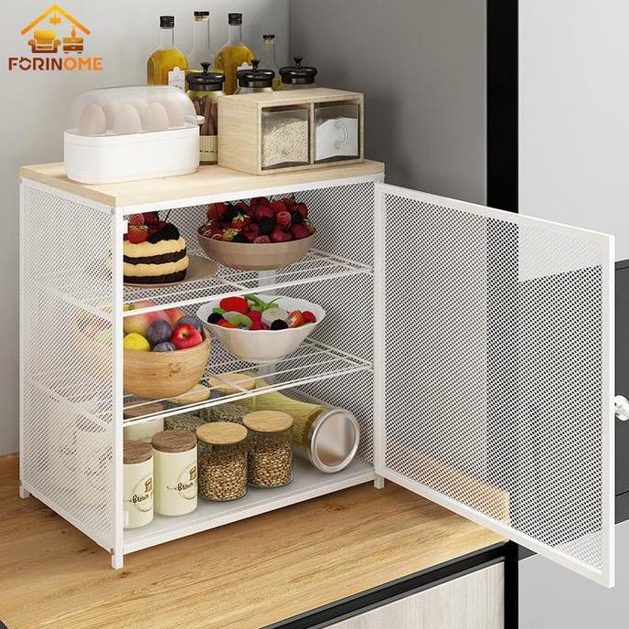 Tudung Saji 1 Pintu Lemari Makanan Piring Minimalis Rak Dapur Stainless Rak Penyimpanan Serbaguna Ra