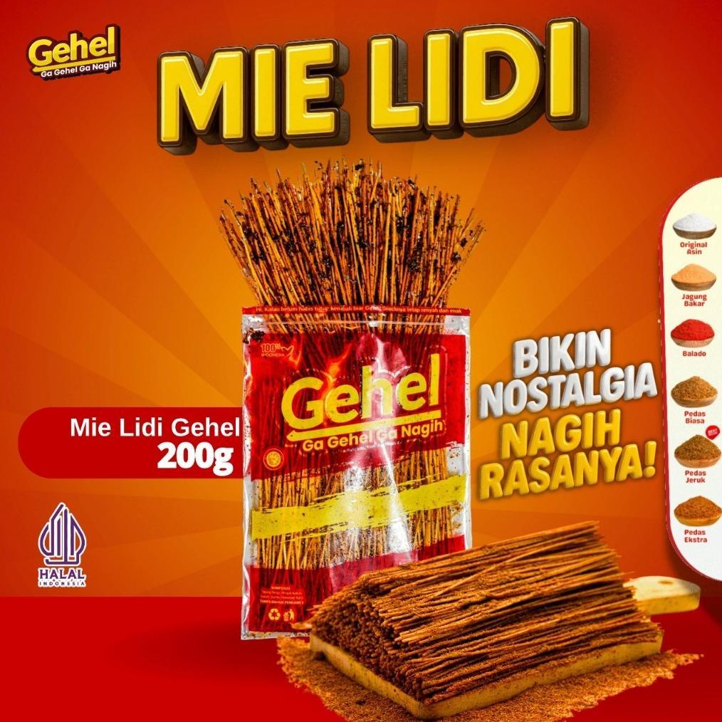Super Deal Gehel Mie Lidi Pedas Nikmat 200Gr - Makanan Ringan,Cemilan,Jajanan Nostalgia