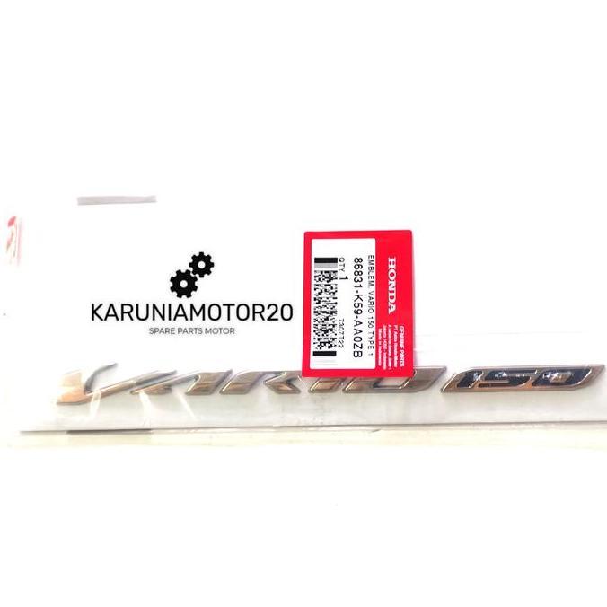 Emblem Body Vario 150 eSP Gold Original AHM 86831-K59-AA0ZB