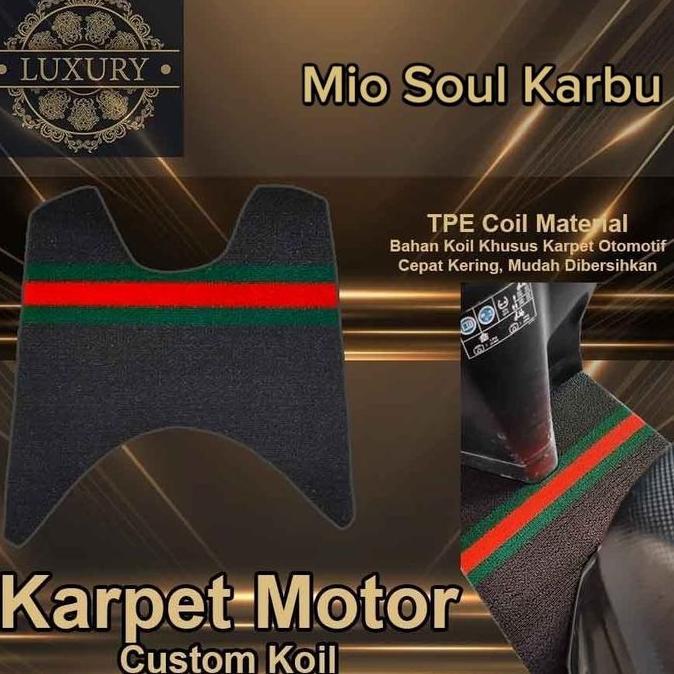 Karpet Motor MIO Soul Karbu Karpet LUXURY Mie Custom Koil Karpet Bihun karpet motor beat